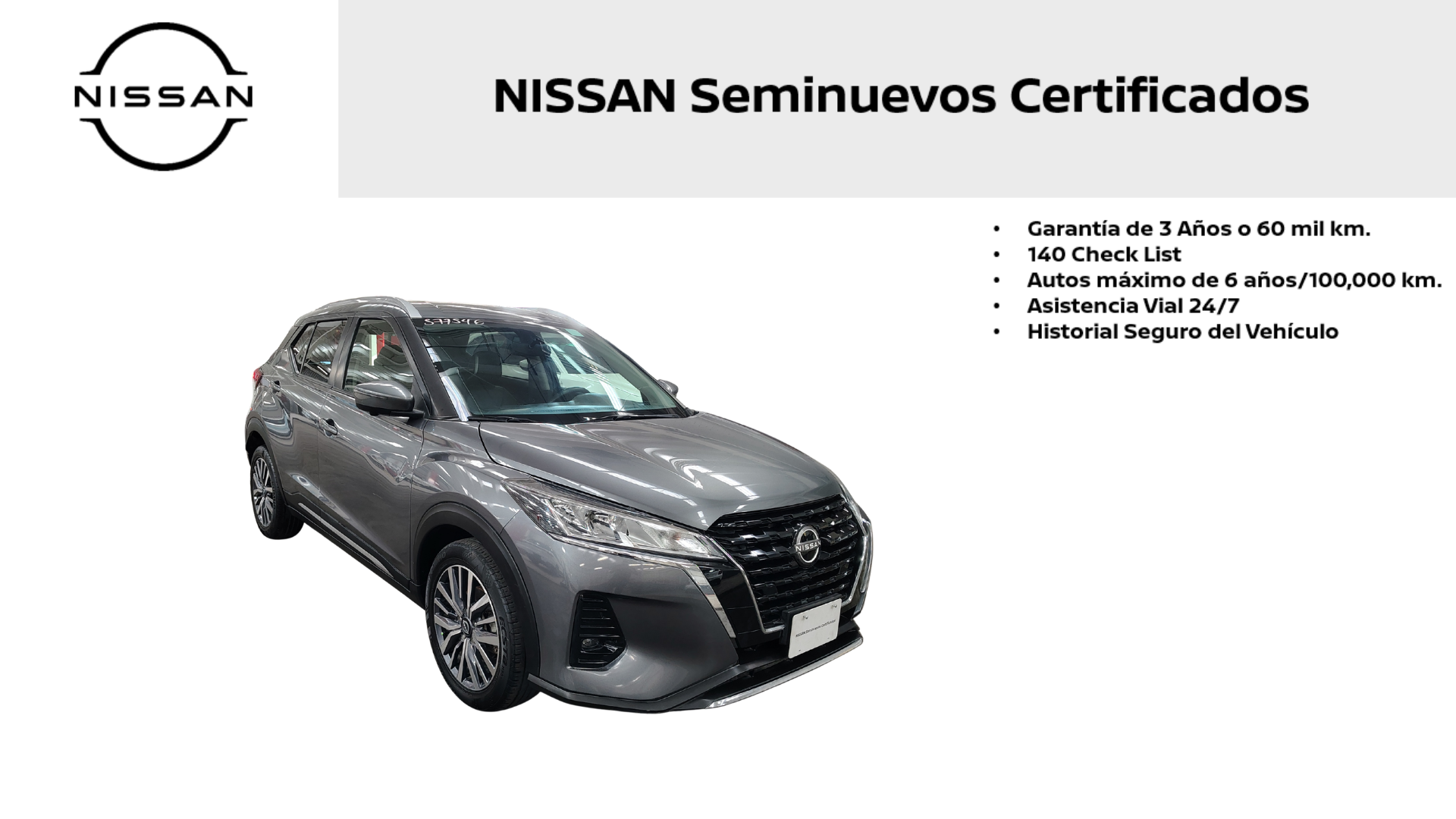 2023 Nissan KICKS 5 PTS EXCLUSIVE 16L TA AAC AUT PIEL GPS RA-17
